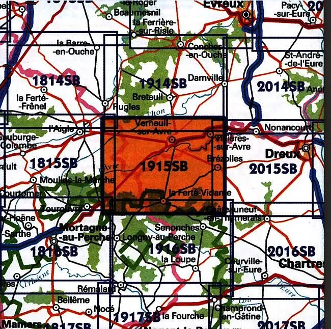 1915 SB VERNEUIL SUR AVRE 1 25 000