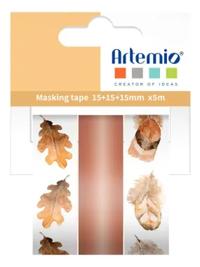 3 Masking Tape Automne 15 mm x 5 m - N/A