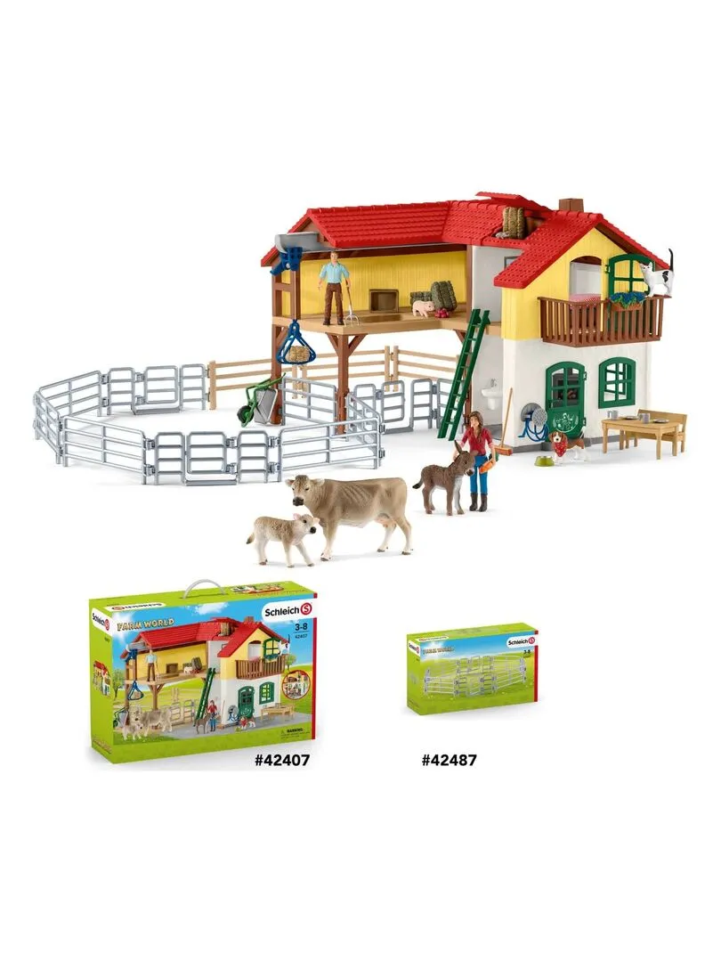 Accessoires figurines de ferme : Clôture Corral - N/A