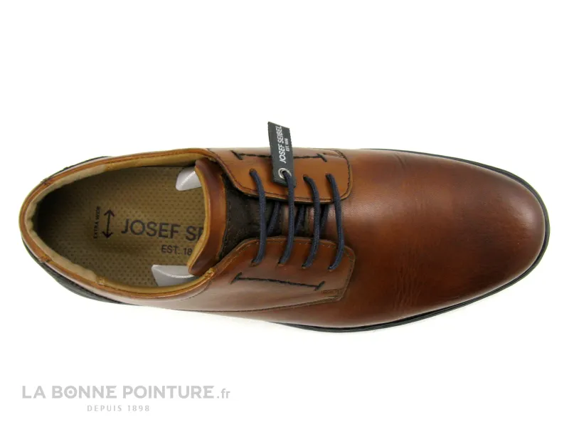 Achat chaussures Josef Seibel Homme Ville / Travail, vente Josef Seibel - 42801 ALASTAIR 01 Cognac - Chaussure derbi Homme cuir 