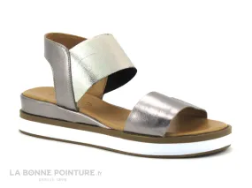 Achat chaussures La Vie est Belle Femme Sandale et Nu-pieds, vente La Vie est belle FELINA Metal anthracite - Nu-pieds Femme