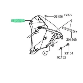 Achat ecope,droit,pborange  KAWASAKI  MOTOSHOP 35