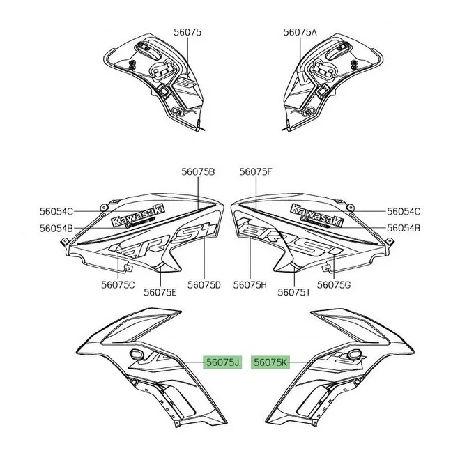 Autocollant "Versys" flanc de carénage Versys 650 SE (2017-2020) | Moto Shop 35