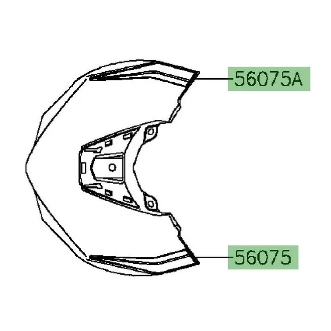 Autocollant tête de fourche Kawasaki Z1000 (2016) | Moto Shop 35