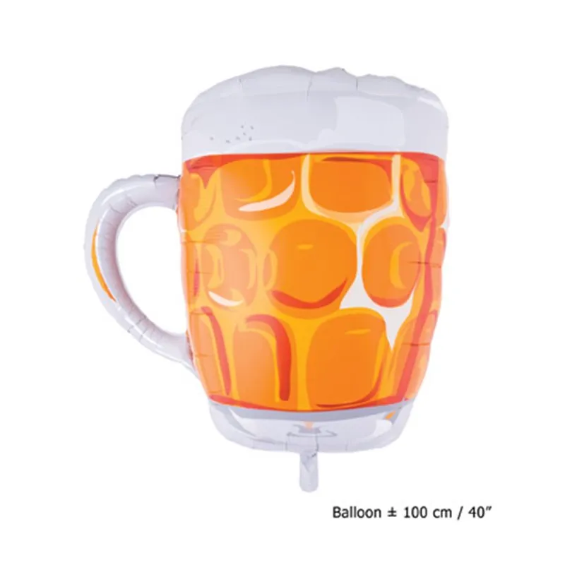 Ballon aluminium chope de bière 1m