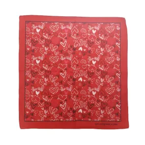 Bandana à motifs Cœur Rouge un Excellent Cadeau Romantique 