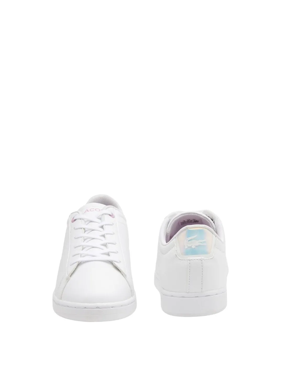 Baskets Carnaby junior Lacoste Ref 58625 21G Blanc