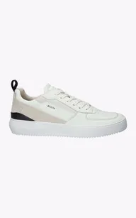 Baskets cuir BG169 blanc Blackstone - La Canadienne - Chaussures Cuir Blanc