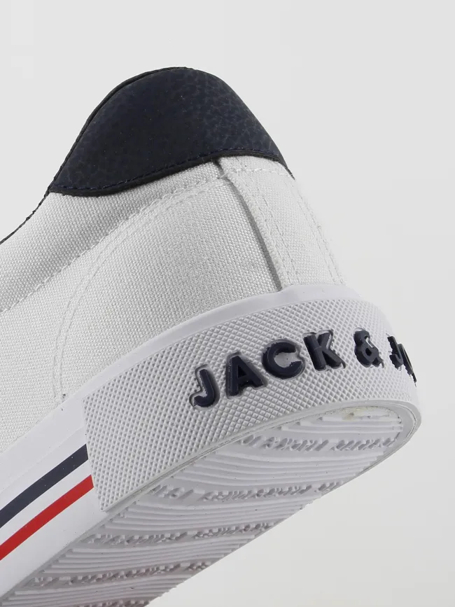 Baskets en toile gorgon blanc homme - Jack & Jones | wimod