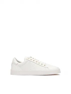 Baskets minimalistes en cuir blanc