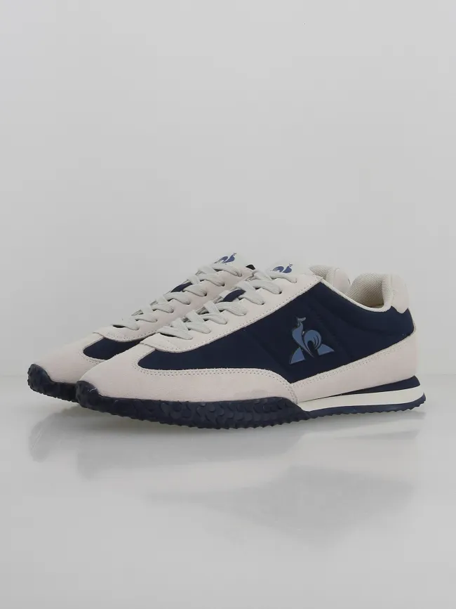 Baskets veloce bleu marine beige homme - Le Coq Sportif | wimod