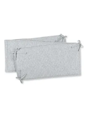 Bemini Tour de lit et parc Pady quilted jersey - Gris chiné