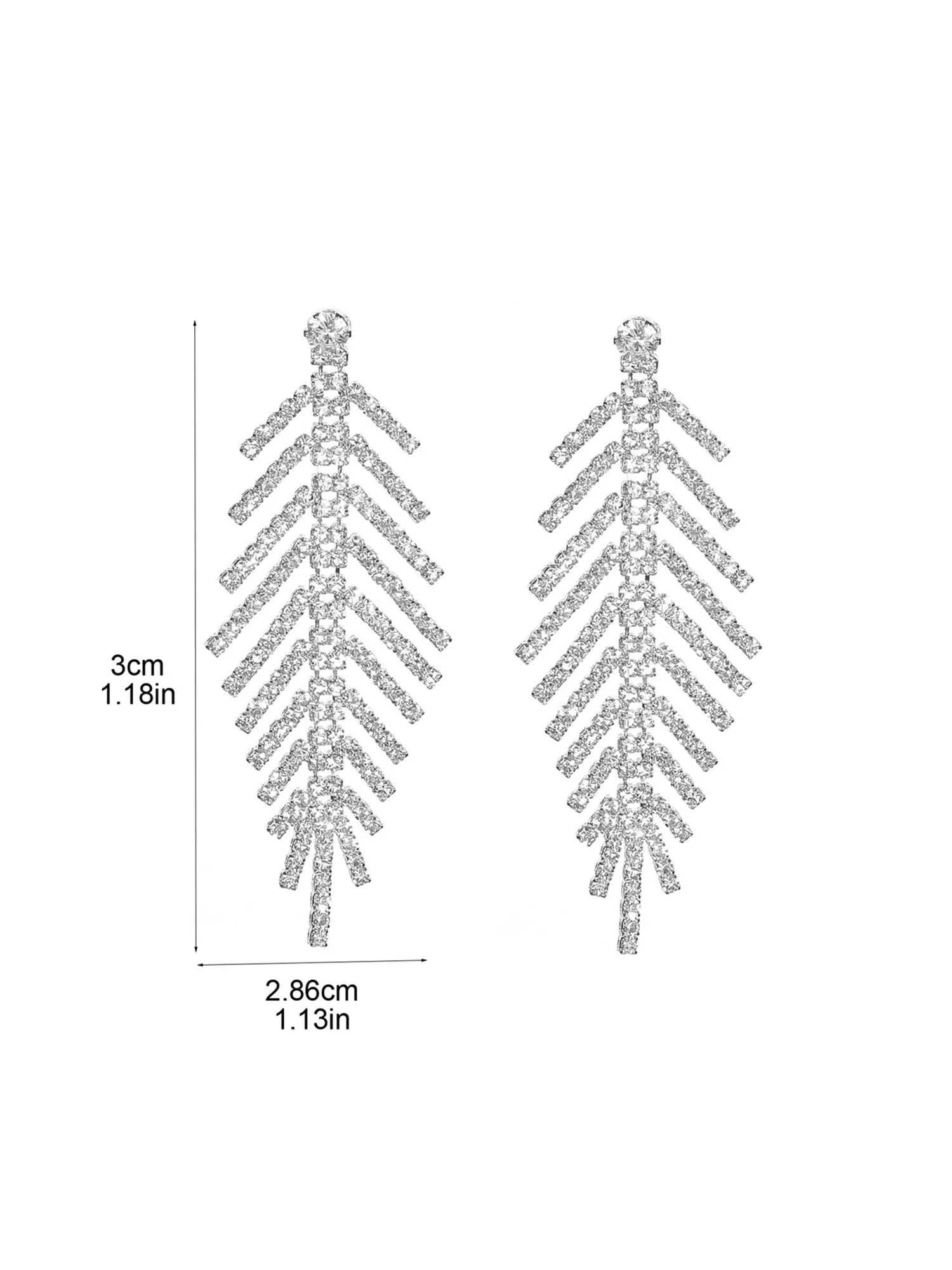 Boucles d'oreilles à pampilles et chaîne en forme de griffe