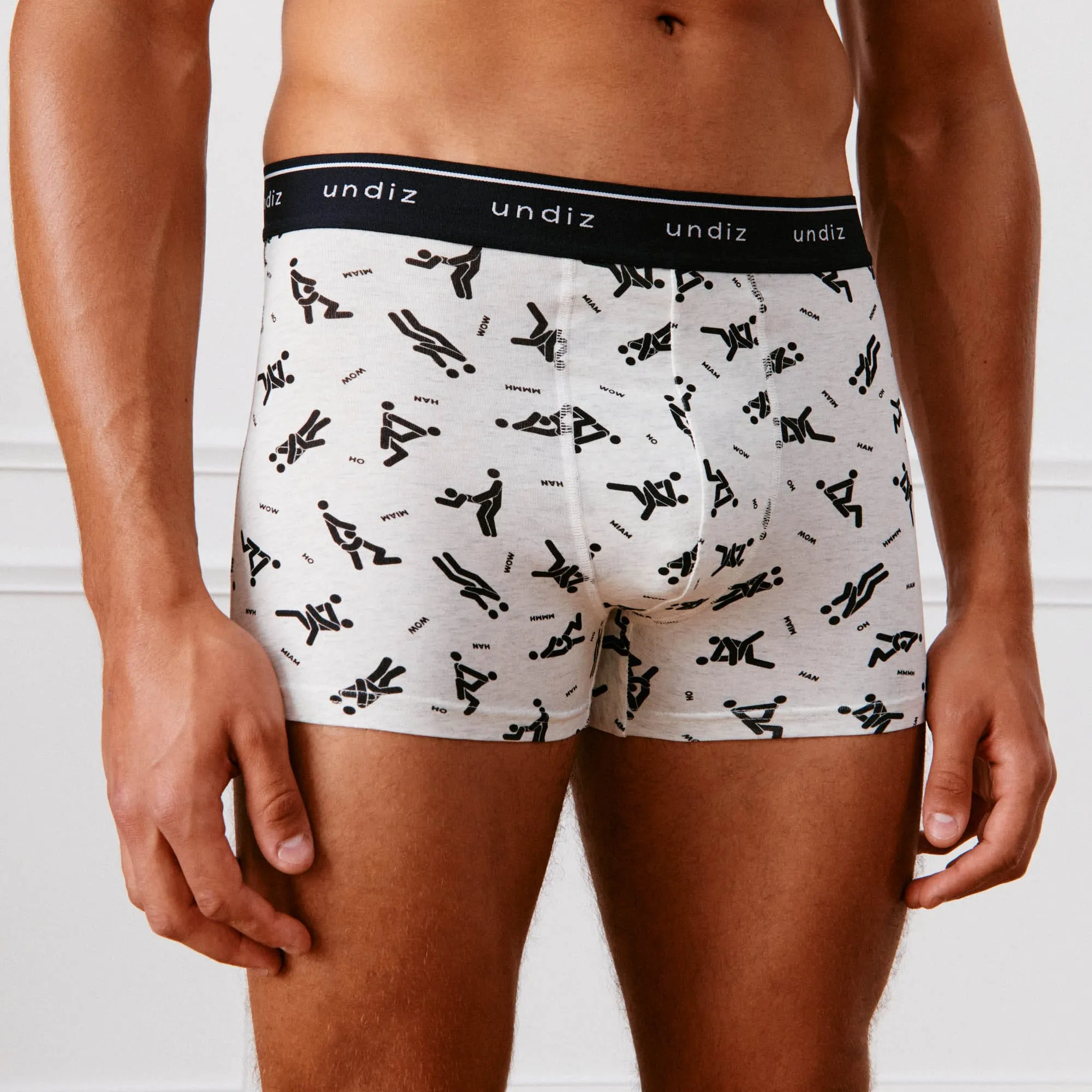 Boxer à motifs en coton