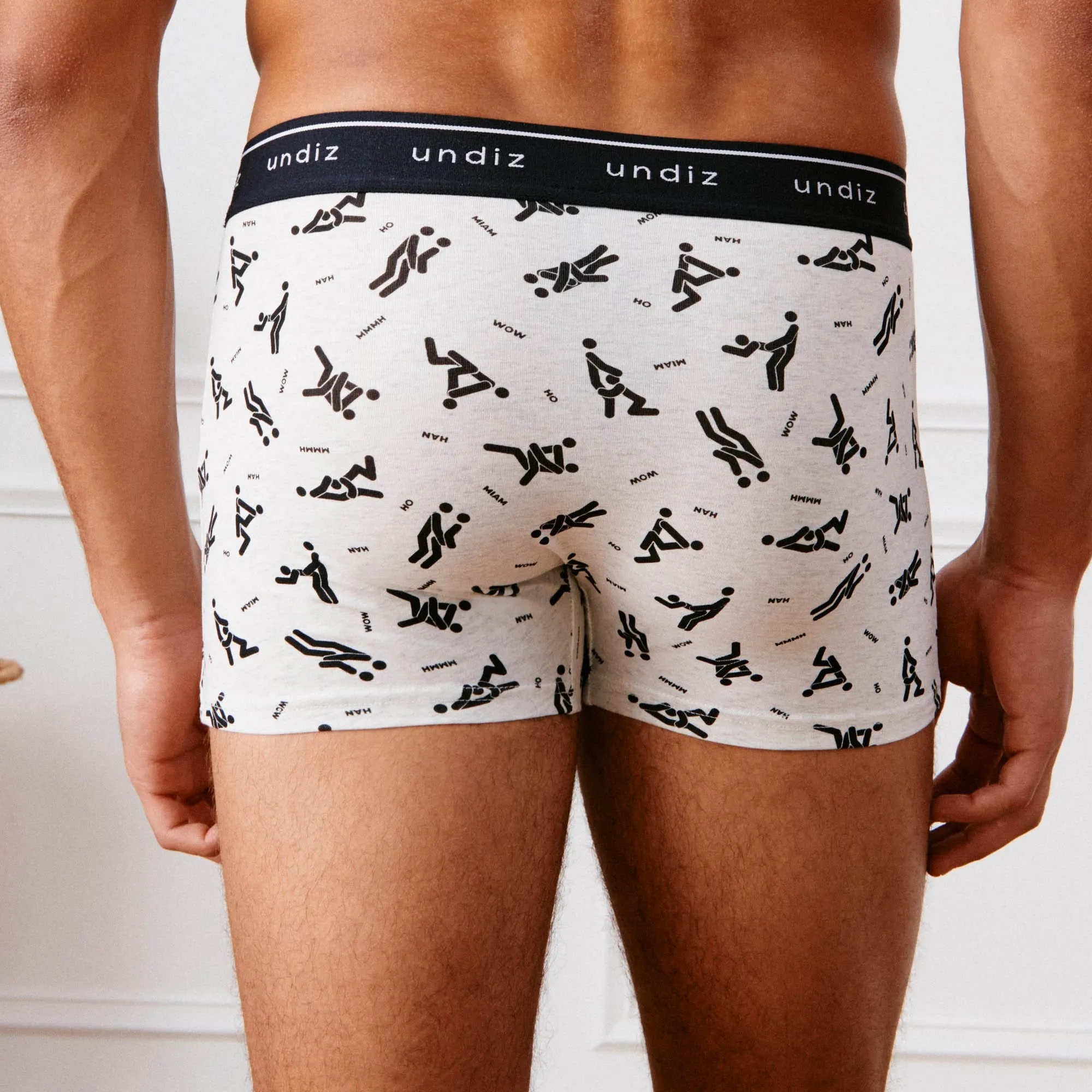 Boxer à motifs en coton