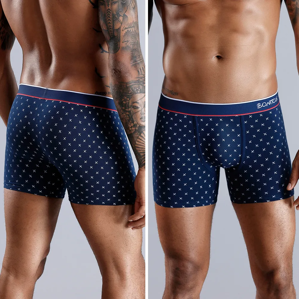 Boxer en coton 4 pièces pour hommes