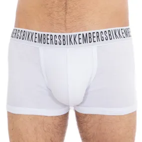 Boxer Stretch Cotton blanc - BIKKEMBERGS : vente shorty boxers homm...