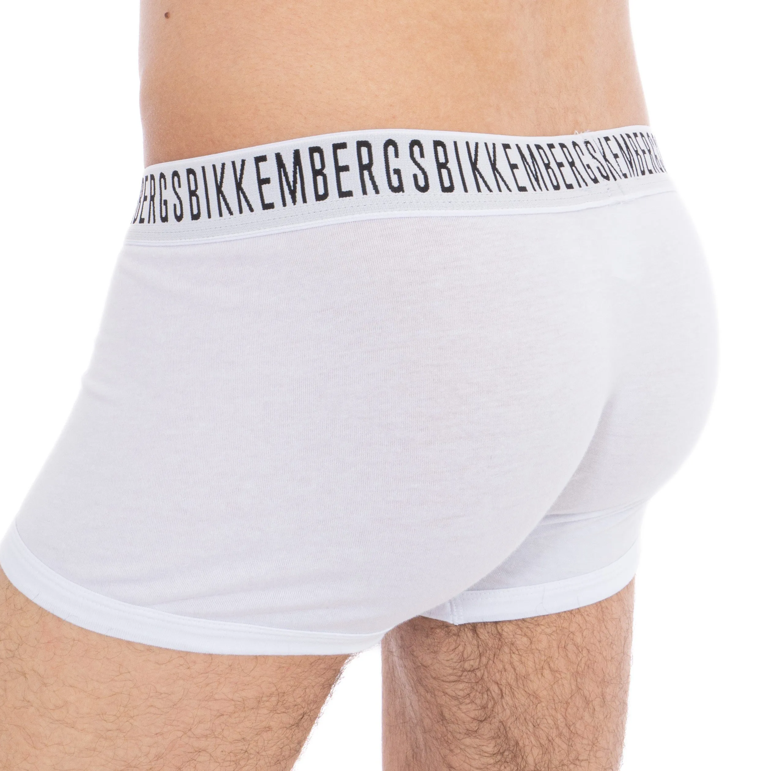 Boxer Stretch Cotton blanc - BIKKEMBERGS : vente shorty boxers homm...