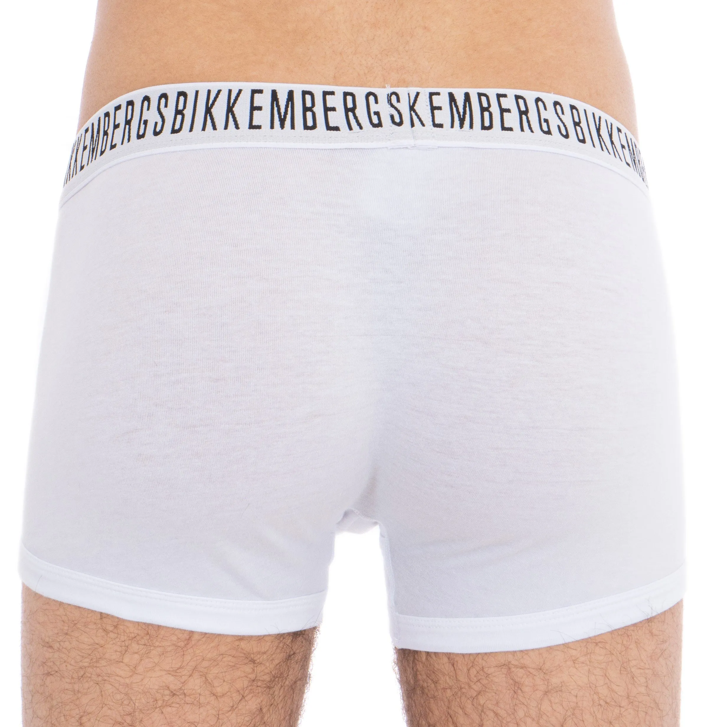 Boxer Stretch Cotton blanc - BIKKEMBERGS : vente shorty boxers homm...