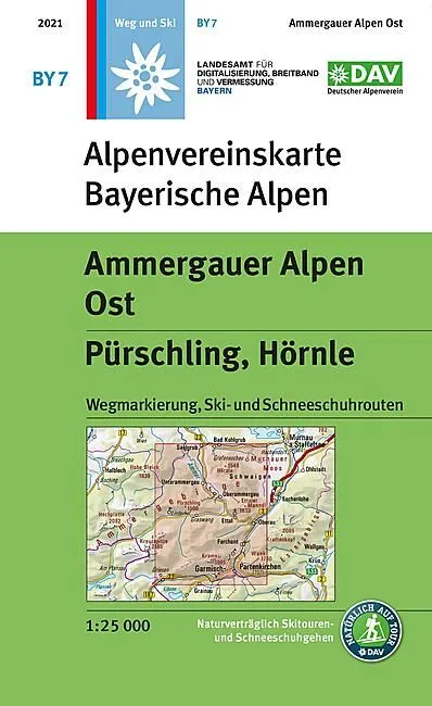 BY 07 AMMERGAUER ALPEN OST 1 25 000