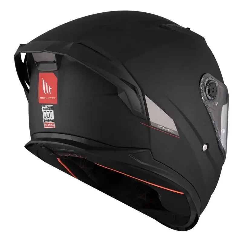 Casque moto integral | MT BRAKER SV A12 |  Noir MAT