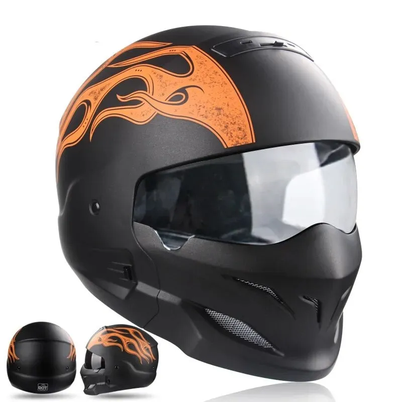 Casque Moto Predator avec Poignées Amovibles Polyvalentes