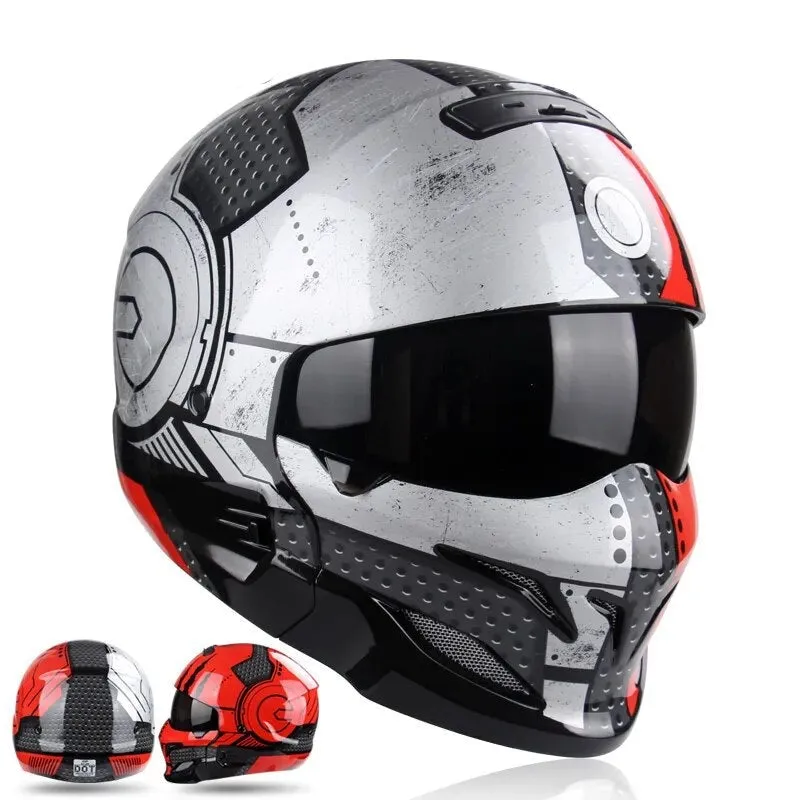 Casque Moto Predator avec Poignées Amovibles Polyvalentes