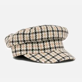 Casquette gavroche TEXTO beige à carreaux - Chapeaux / bonnets Accessoires | ERAM