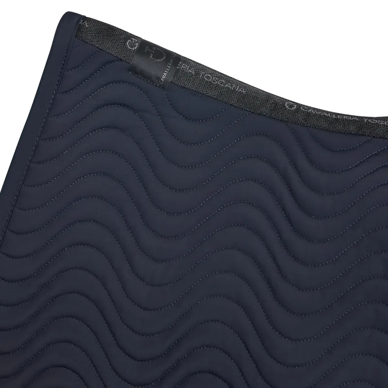 Cavalleria Toscana - Tapis de dressage Double Orbit Wave Quilted marine