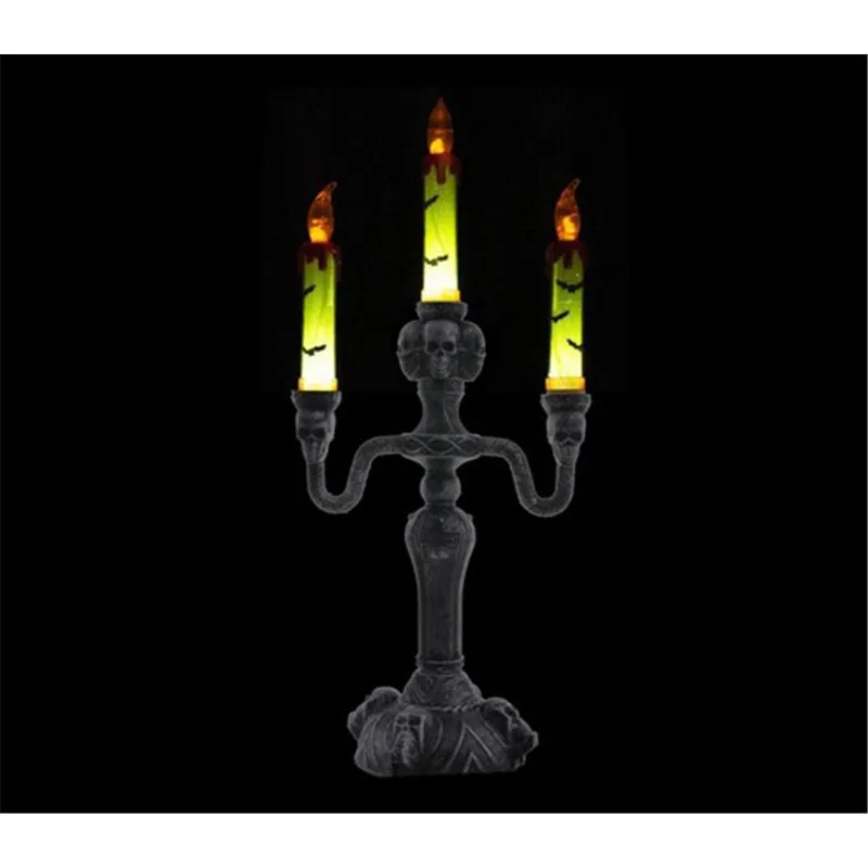 Chandelier Lumineux Motifs Ossements Accessoire Décoration Halloween