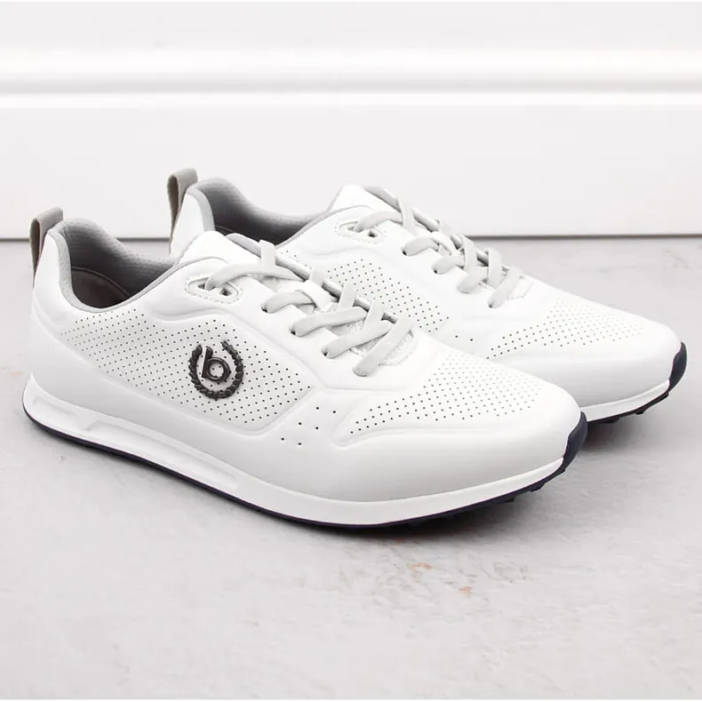 Chaussures de sport confortables pour hommes, blanches Bugatti NN153239