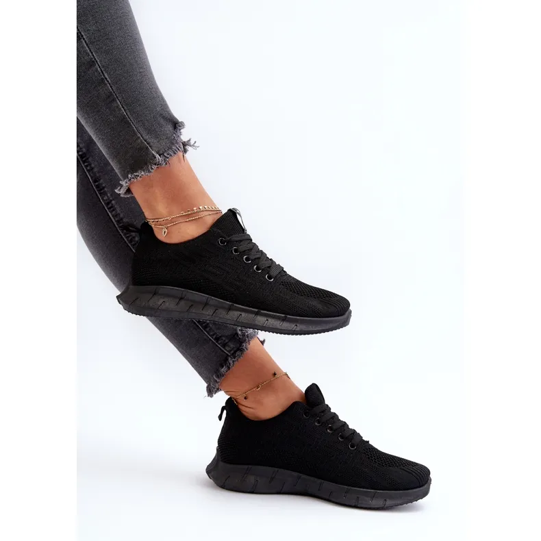 Chaussures de sport en tissu Kehope noires pour femmes le noir