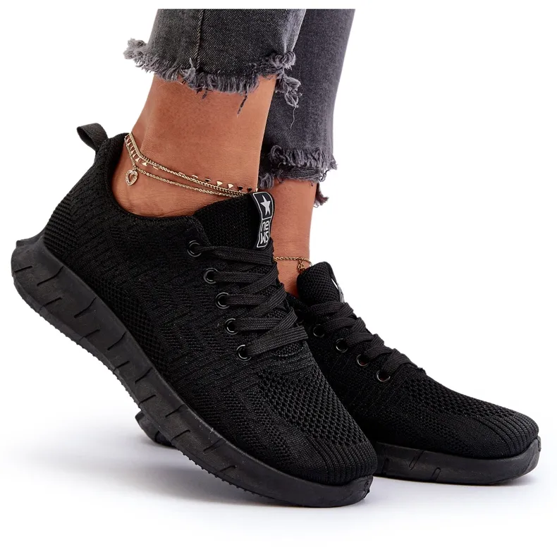 Chaussures de sport en tissu Kehope noires pour femmes le noir