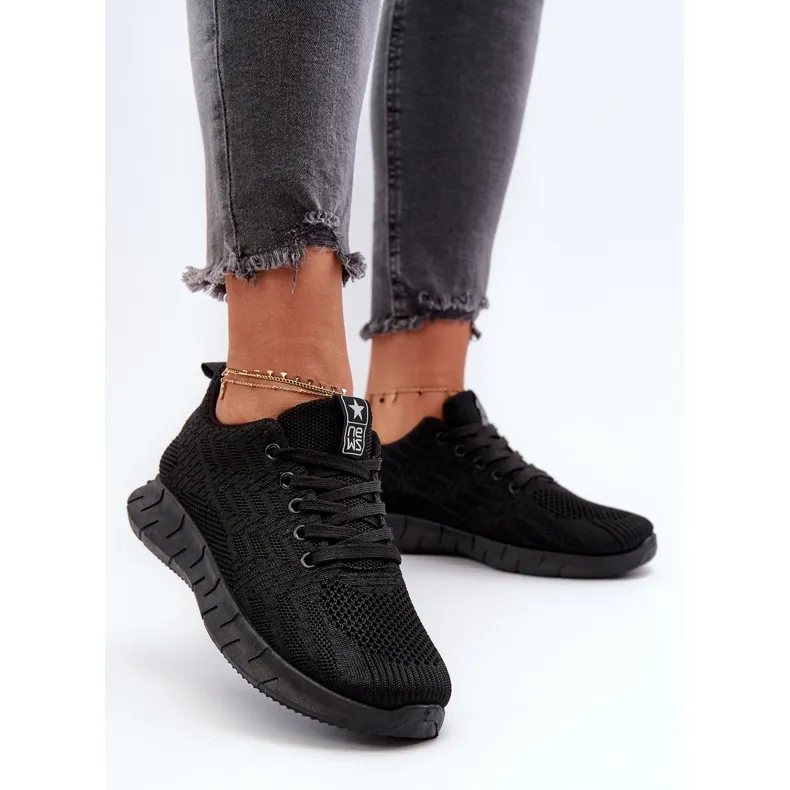 Chaussures de sport en tissu Kehope noires pour femmes le noir