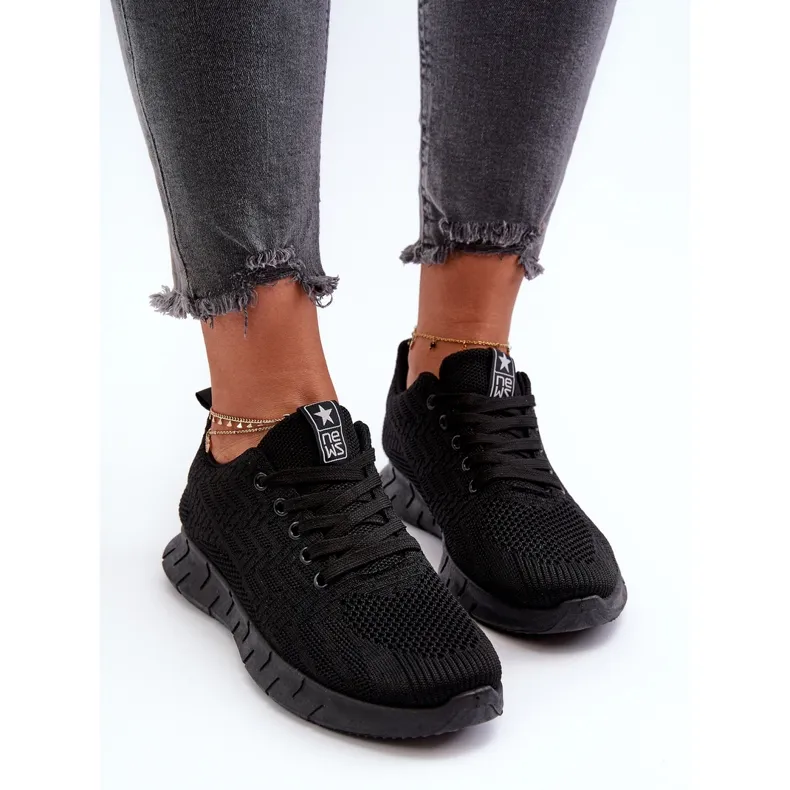 Chaussures de sport en tissu Kehope noires pour femmes le noir