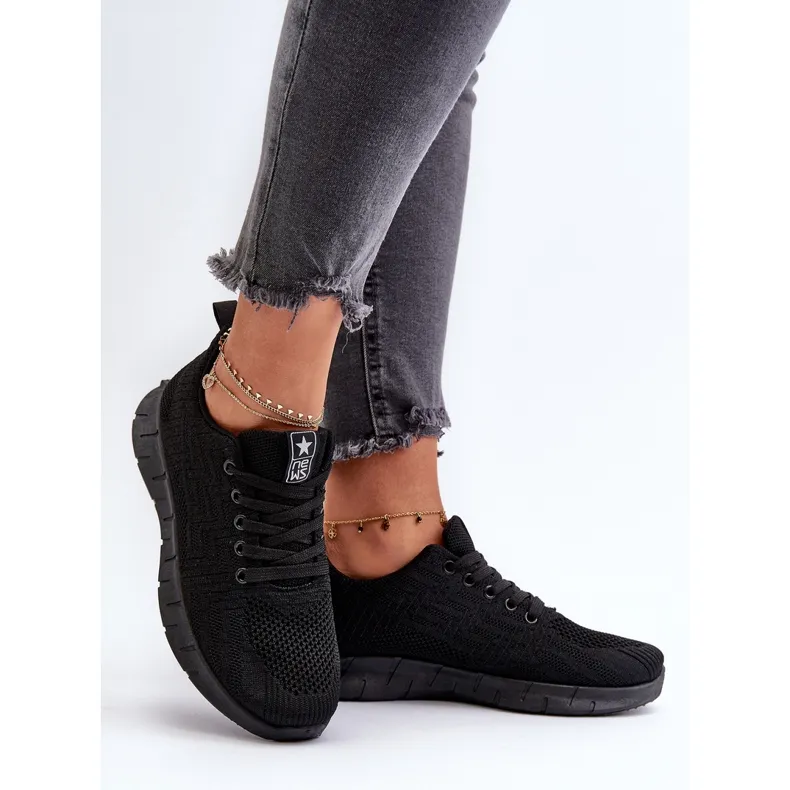 Chaussures de sport en tissu Kehope noires pour femmes le noir