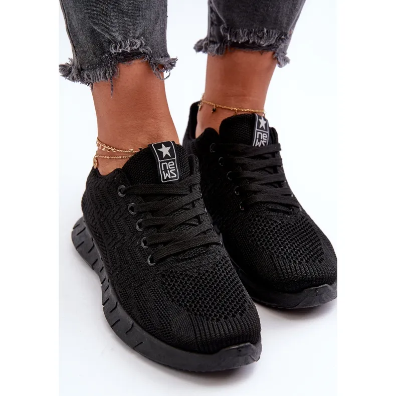 Chaussures de sport en tissu Kehope noires pour femmes le noir