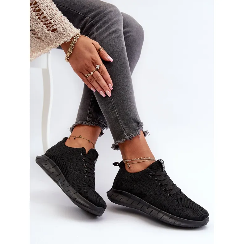 Chaussures de sport en tissu Kehope noires pour femmes le noir