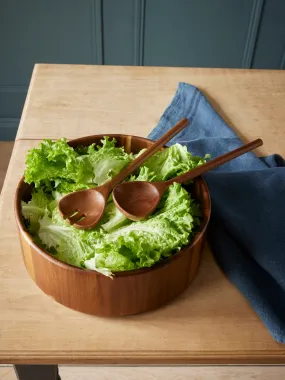 Couverts à salade en bois d'acacia