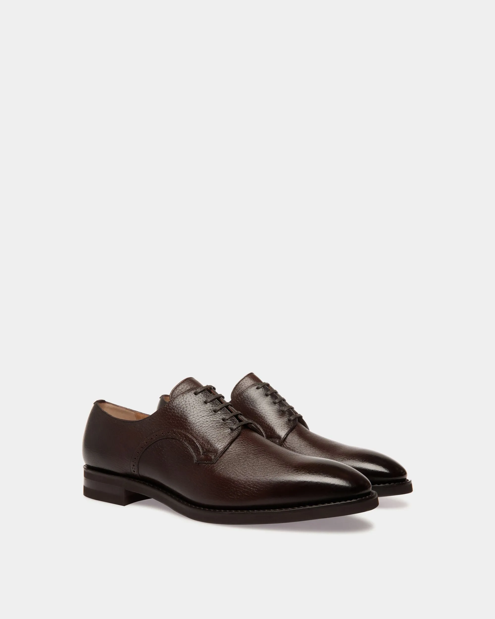 Derby Scribe En Cuir De Cerf Marron