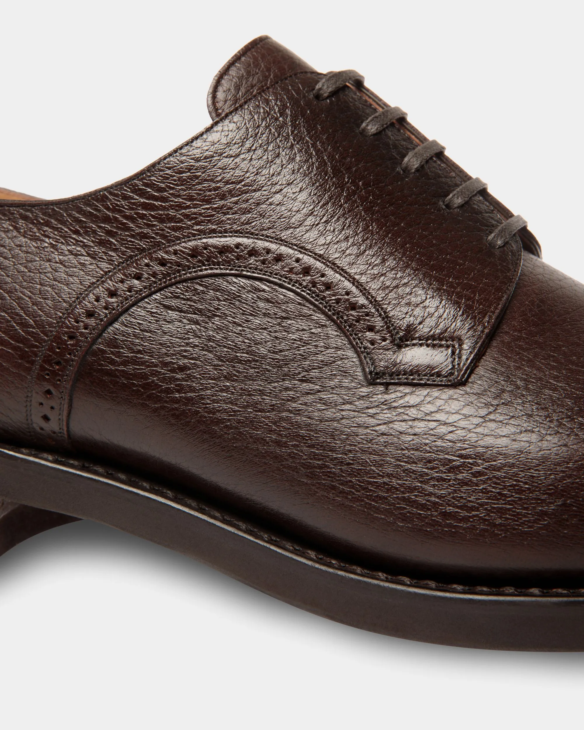 Derby Scribe En Cuir De Cerf Marron