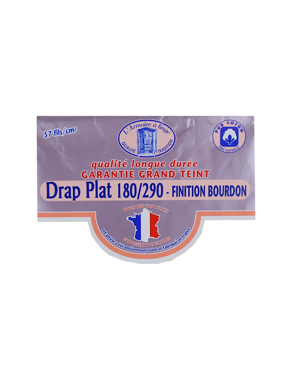 Drap plat 180/290