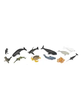 Figurines Mini - Animaux Marins : Set de 12 Animaux Marins - N/A