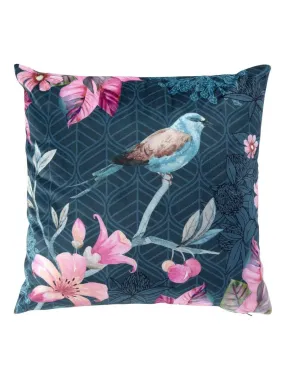 Housse de Coussin Christina la mesange bleue - Bleu