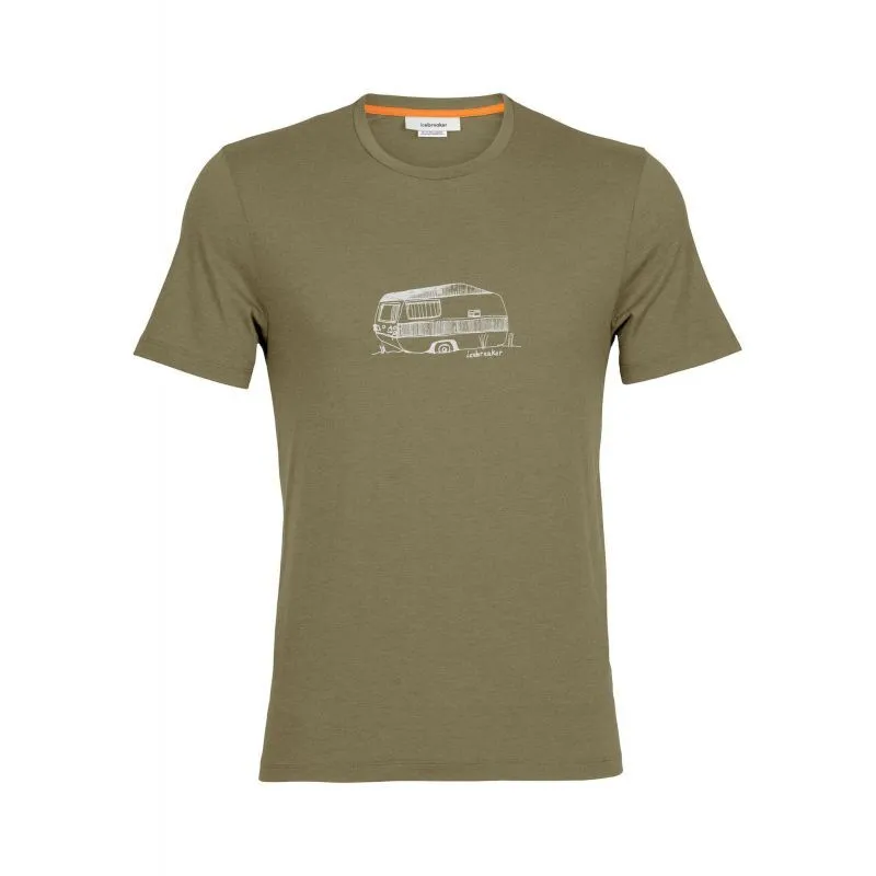 Icebreaker Central Classic SS Tee IB Caravan - T-shirt en laine mérinos homme | Hardloop