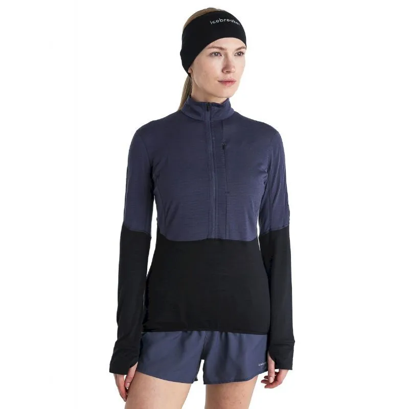 Icebreaker Merino 200 RealFleece Descender LS Half Zip - Polaire en laine mérinos femme | Hardloop