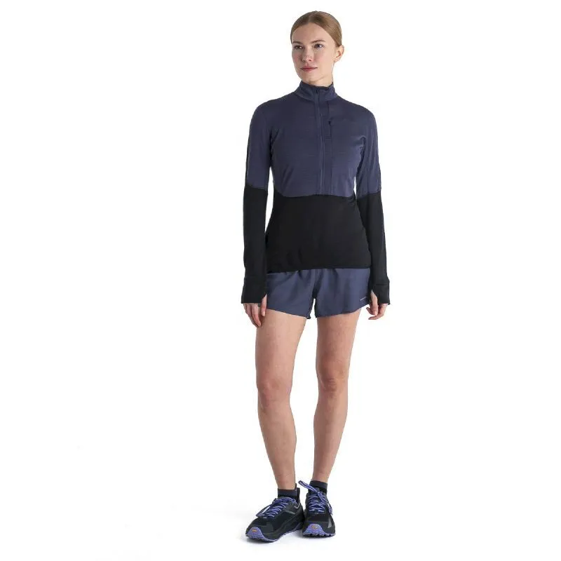 Icebreaker Merino 200 RealFleece Descender LS Half Zip - Polaire en laine mérinos femme | Hardloop