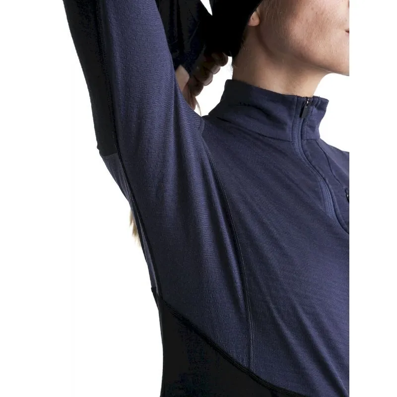 Icebreaker Merino 200 RealFleece Descender LS Half Zip - Polaire en laine mérinos femme | Hardloop