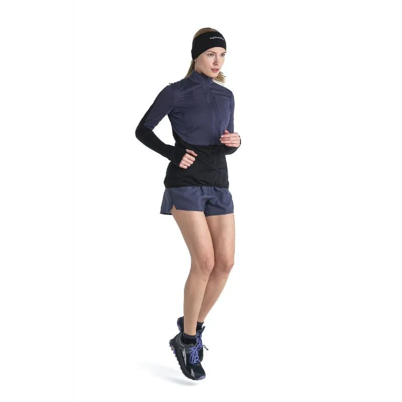 Icebreaker Merino 200 RealFleece Descender LS Half Zip - Polaire en laine mérinos femme | Hardloop