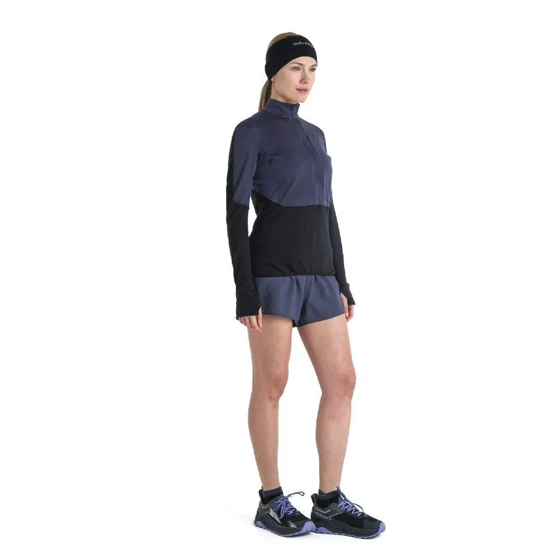 Icebreaker Merino 200 RealFleece Descender LS Half Zip - Polaire en laine mérinos femme | Hardloop